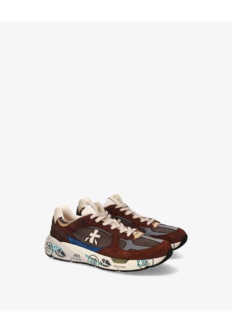 Sneakers Premiata Mase 25 8026 in pelle e tessuto marrone PREMIATA | Scarpe | MASE25 VAR8026